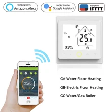 Wi-Fi умный термостат регулятор температуры для воды/Электрический напольный нагрев воды/газовый котел работает с Alexa Google Home IFTTT