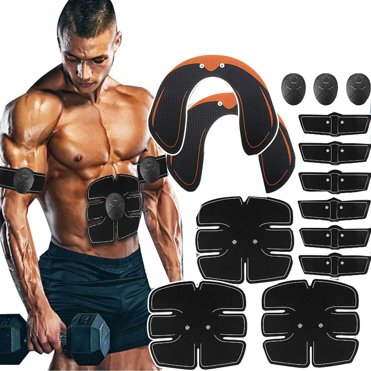

14/15/32/34pcs Body EMS Buttock Abdominal Muscle Trainer ABS Hip Muscle Stimulator Sport Fitness Exercise Home Gym Equipment