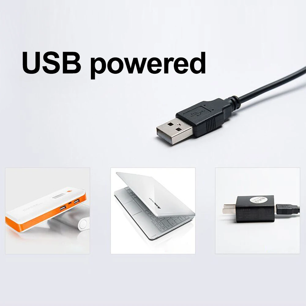 USB Powered LED Night Lamp Clip On Desk Lamp with Stepless Dimming Flexible Bending Table Lamp for Study Reading Eye-Protection