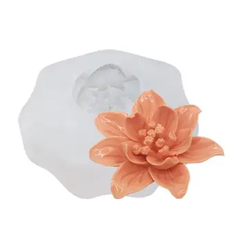 

Hot DIY Crystal Epoxy Mold 3D Flower Shape Mirror Silicone Mould Cake Decor Molds