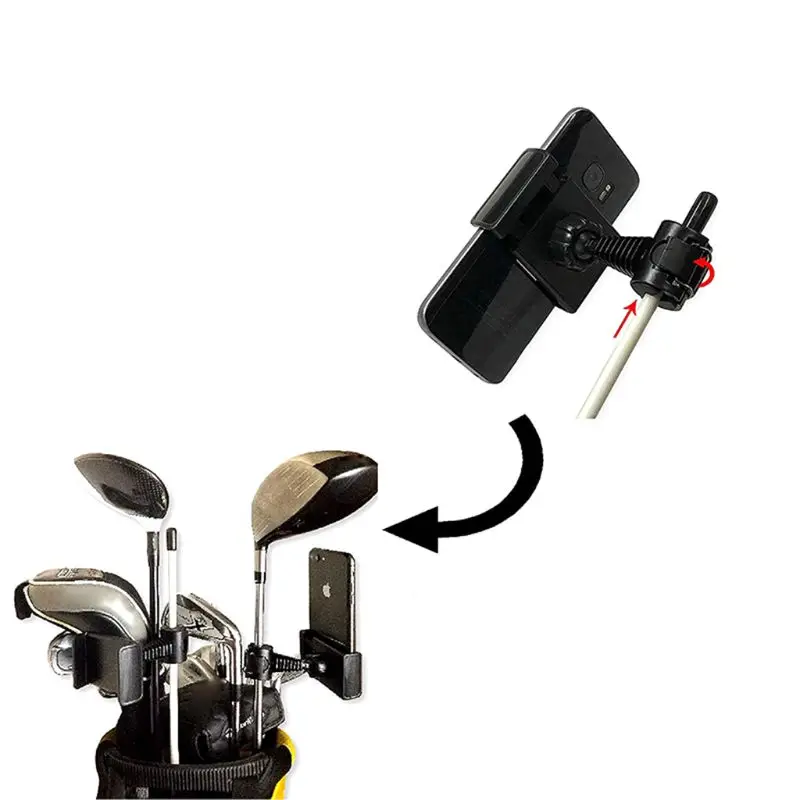 Golf Swing Recorder Holder Cell Phone Clip Holding Trainer Practice Training Aid