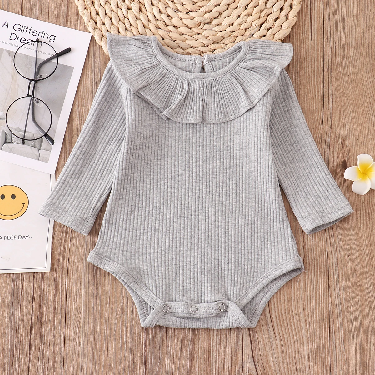Newborn Infant Baby Rompers 0-2Y 2022 Spring Summer Candy Ruffles Jumpsuit New born Baby Girl Clothes Outfits baby knitted clothing set Baby Clothing Set