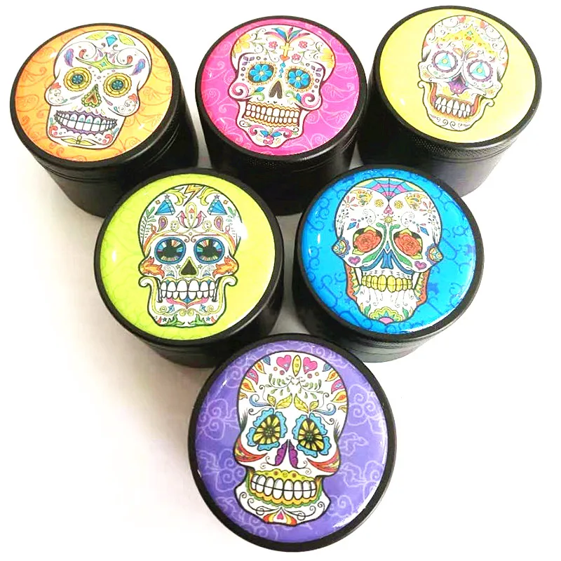 

Ghost Head Herb Grinder Big New Type Weed Grinder 50mm Metal Crusher Weed Accessories