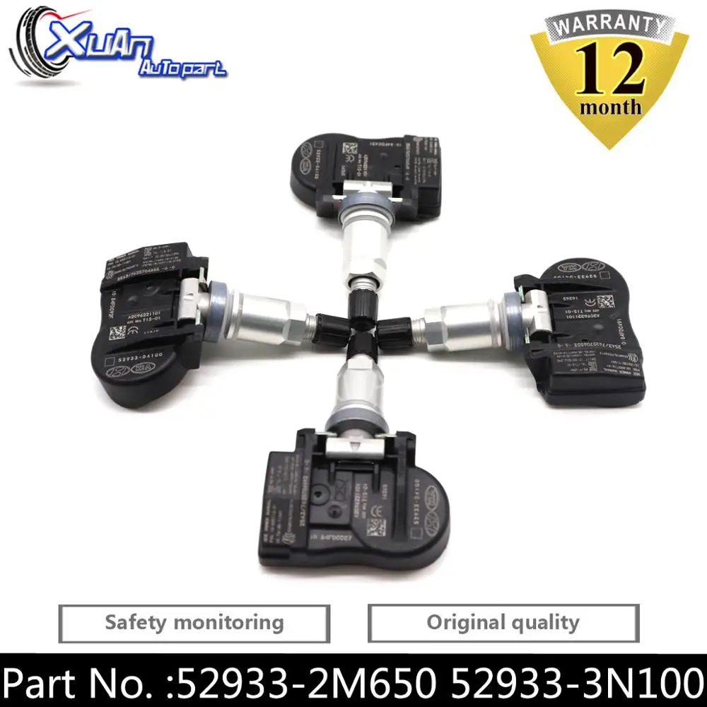 Датчик давления в шинах XUAN 52933 2M650 3N100 датчик контроля для Hyundai Santa Fe IX45 Kia Sorento Optima