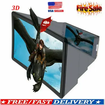 

NEW 3D Portable Video Enlarge Smartphone Screen Magnifier Amplifier Universal US