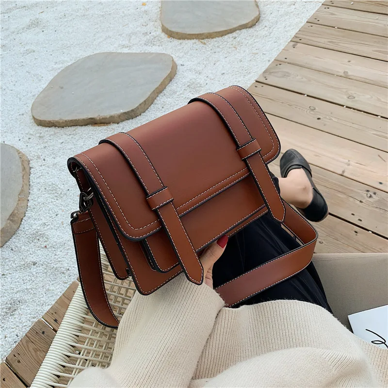 

Simple Solid Color Small Flap Bags Fashion Shoulder Crossbody Bags Handbags Women Famous Brands Totes Bag 2020 new