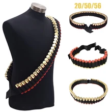 Охота патронташ 7,62 12/20GA патроны держатель тактический страйкбол 25/50/56 круглый пистолет Shell поясная кобура для пули