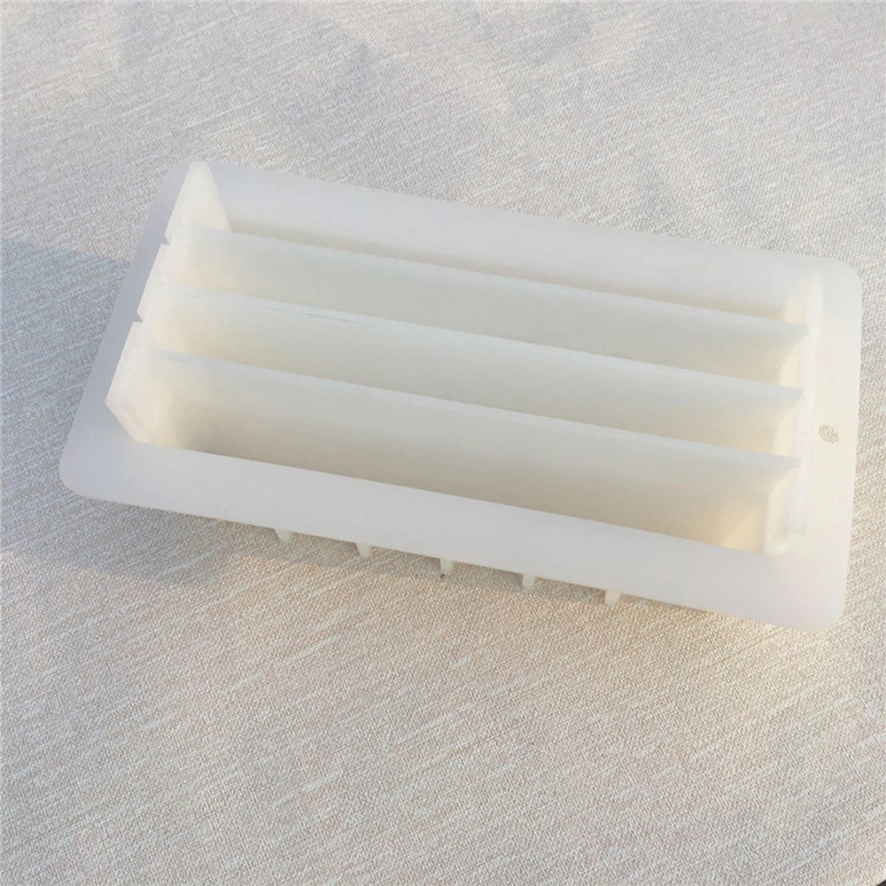 

Silicone Soap Mold Handmade Rectangular Toast Cake Baking Mold Three Long Board Two Short Board Free Combination Soap Mold