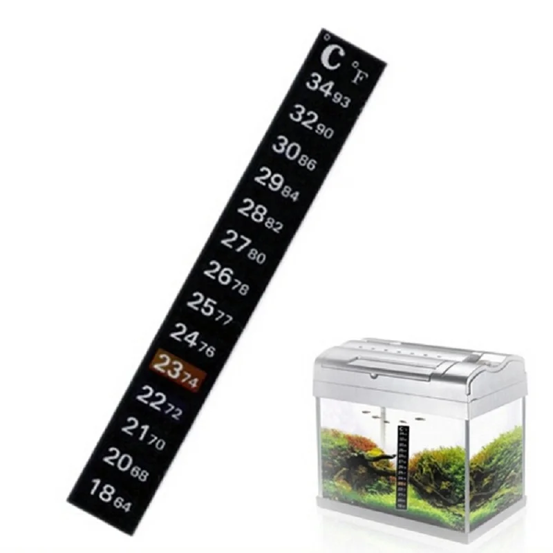 Цифровой термометр для аквариума с термометром для рыб с двойной шкалой, термометр с цифровым изменением цвета, быстрое измерение