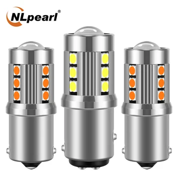 

NLpearl 2x Signal Lamp 1157 Bay15d Led P21/5w Car Brake Lights 3030 Chips P21w Ba15s Led 1156 Py21w Bau15s Auto Turn Signal Lamp