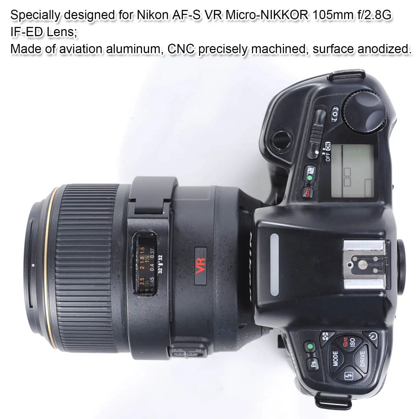 Крепление для штатива с воротником-стойкой для объектива Nikon AF-S 105 мм f/2,8G IF-ED VR микро макро объектив-нижняя часть камеры быстросъемная пластина