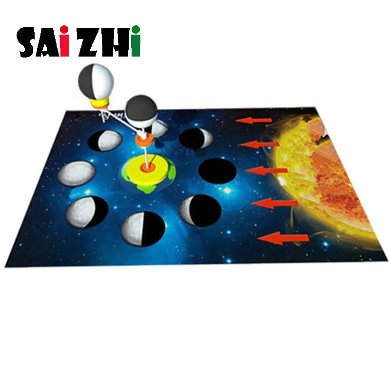 Saizhi bricolage Phase de lune Cause développement intellectuel tige jouet Science Kit d'expérience enfants laboratoire ensemble cadeau d'anniversaire SZ3239