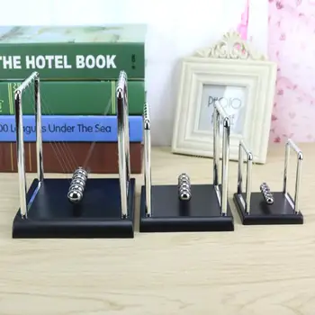 

Simple Newton's Cradle Desk Table Home Decor Metal Pendulum Ball Newton Ball Physics Science Steel Balance Ball Toys Games Desk