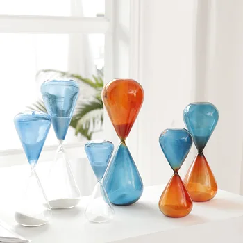 

modern contracted hourglass Furnishing articles Nordic personality gift Content decorations creative time timer desk home decor
