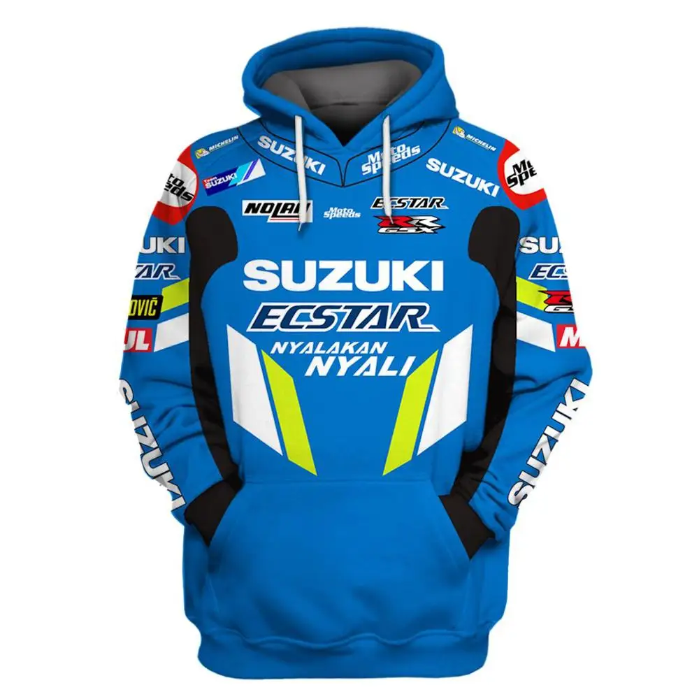 

2019 New Motorcycle Hoodie For Suzuki Printed Embroidery Auto Logo Sweatshirt Hooded Jacket Coat RR GSXR GXS Moto Clothing S-XXL