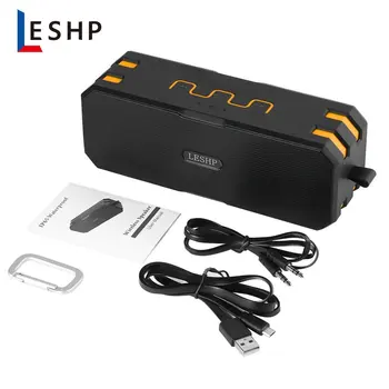 

LESHP Wireless Bluetooth Speaker Waterproof Dustproof Shockproof Speaker Mini Outdoor Portable Support Variety Music Format