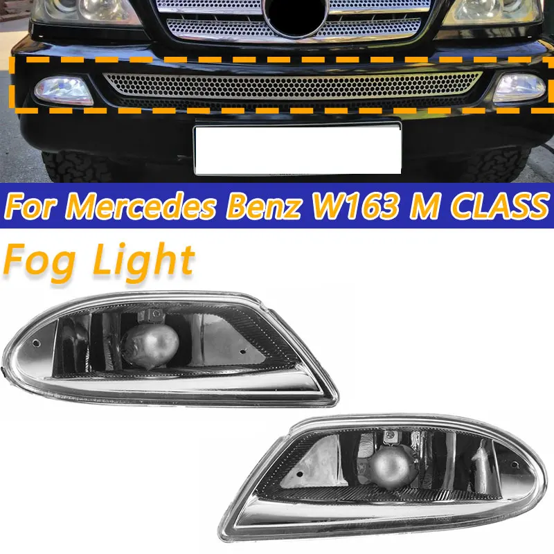 

COOYIDOM Car Fog Light Lamp Assembly For Mercedes Benz ML ML350 ML500 ML430 ML320 ML55 For AMG 1638200428 1638200328