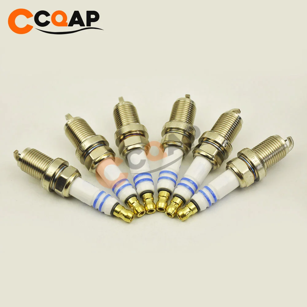6 шт. платиновая Свеча зажигания A004159190326 004159190325 F8DPP33 для Mercedes Benz W163 W208 W210 W211
