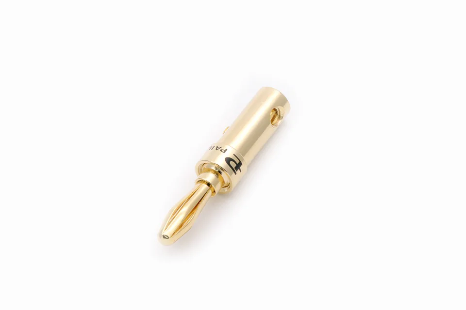 conector de plugue banana banhado ouro adaptador de conector de para amplificadores de fio de