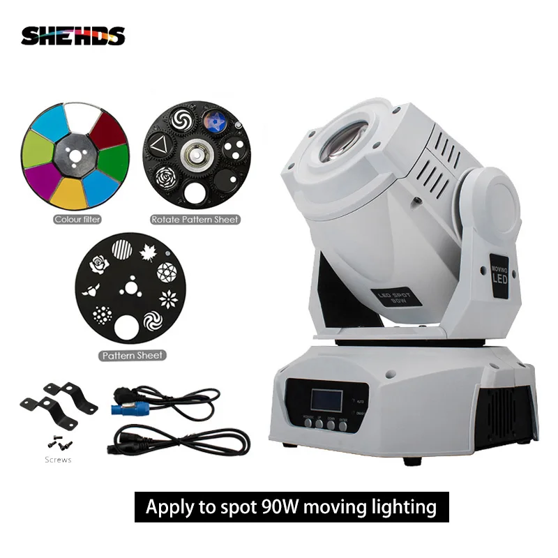 SHEHDS 2 шт. LED Spot 90 Вт 6 призм DMX512 сценический эффект Освещение хорошее для DJ диско