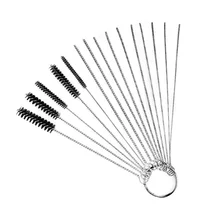 15 шт. Авто Автомобиль Мотоцикл карбюратор углеродная грязь струя удаляет чистящие игольчатая щетка чистящий комплект из нержавеющей стали чистящие щетки