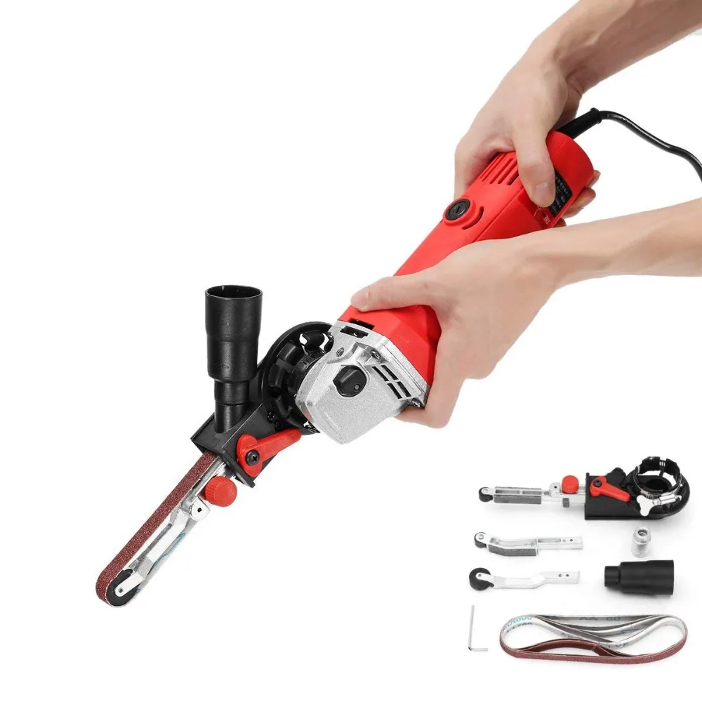 M14 Mini Belt Sander Sanding Head Adapter for Electric Angle Grinder Angle Grinder Belt Sander Electric Angle Grinder
