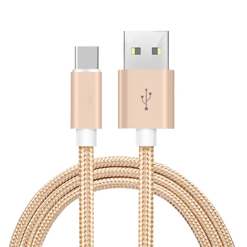 Кабель HANNORD USB C 2 А нейлоновый плетеный кабель для быстрой зарядки и передачи