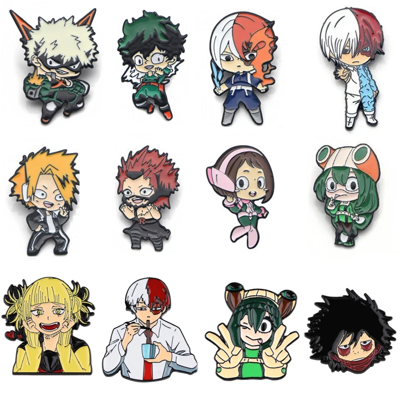 Homegaga My Hero Anime Enamel Brooch Collar Lapel Pin Backpack Jacket Shirt Badges Fashion Jewelry Gift D2798 | Дом и сад