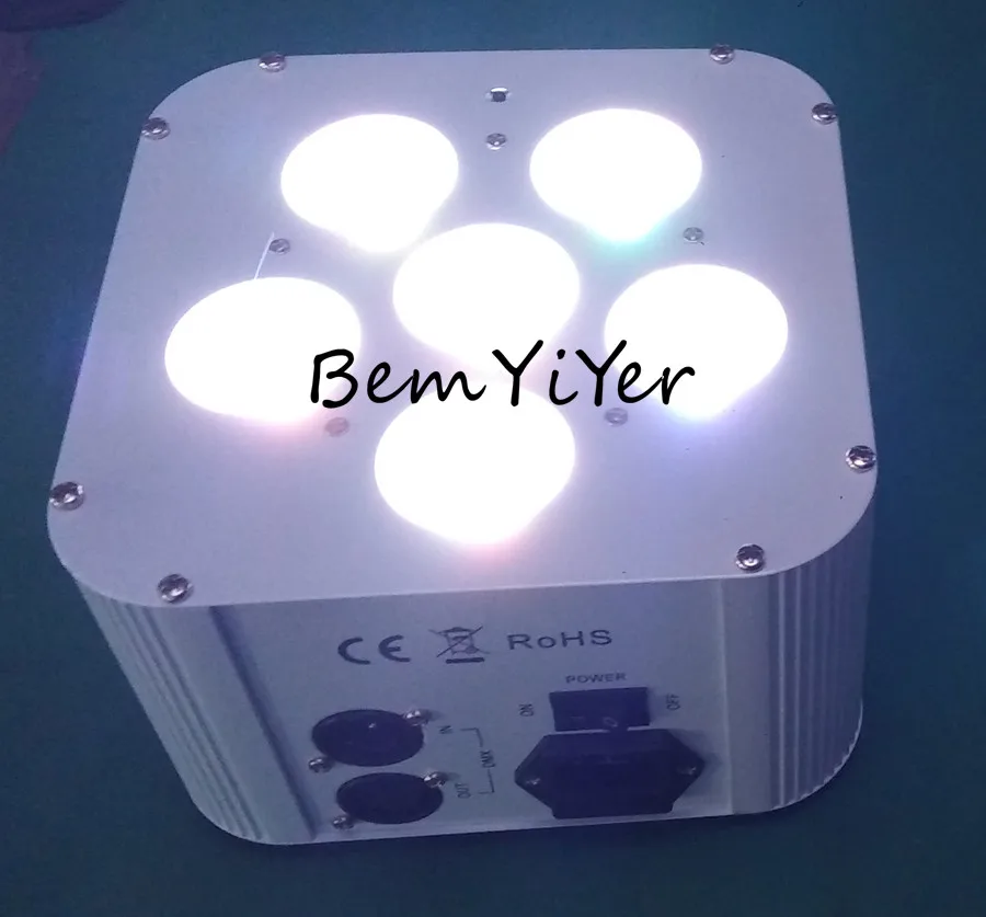 4 шт./лот 6x18 Вт RGBWA+ УФ 6в1 батарея беспроводной DMX ИК led Par Свадебные uplight для мероприятий, клуба, баров, вечерние