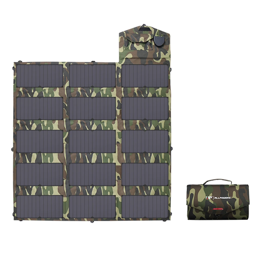 ALLPOWERS 100W Solar Panel Charger Foldable Portable Solar Charger for iPhone iPad Macbook Huawei Samsung Hp Dell Asus Acer.