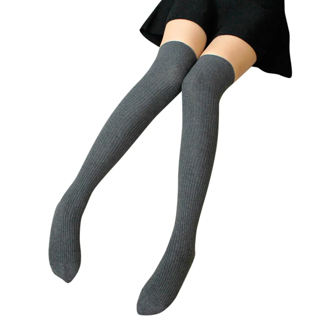 Женские теплые Гольфы выше колена, зимние хлопковые теплые мягкие хлопковые носки, сексуальные чулки "Medias" de# X2