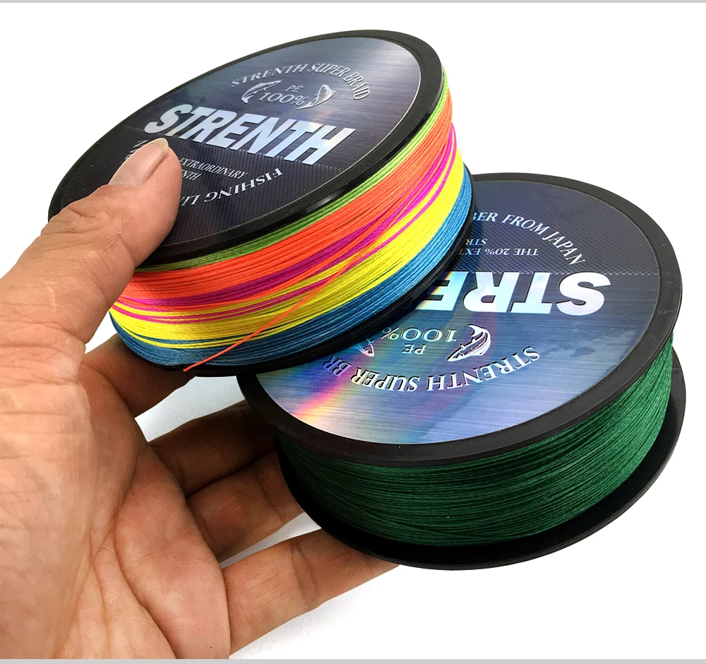 GHOTDA Braided Fishing Line 8 Strands 9 Strands 4 Strands Yellow 100M 150M 300M 500M Cord linha multifilamento 4/8/9 Fishing