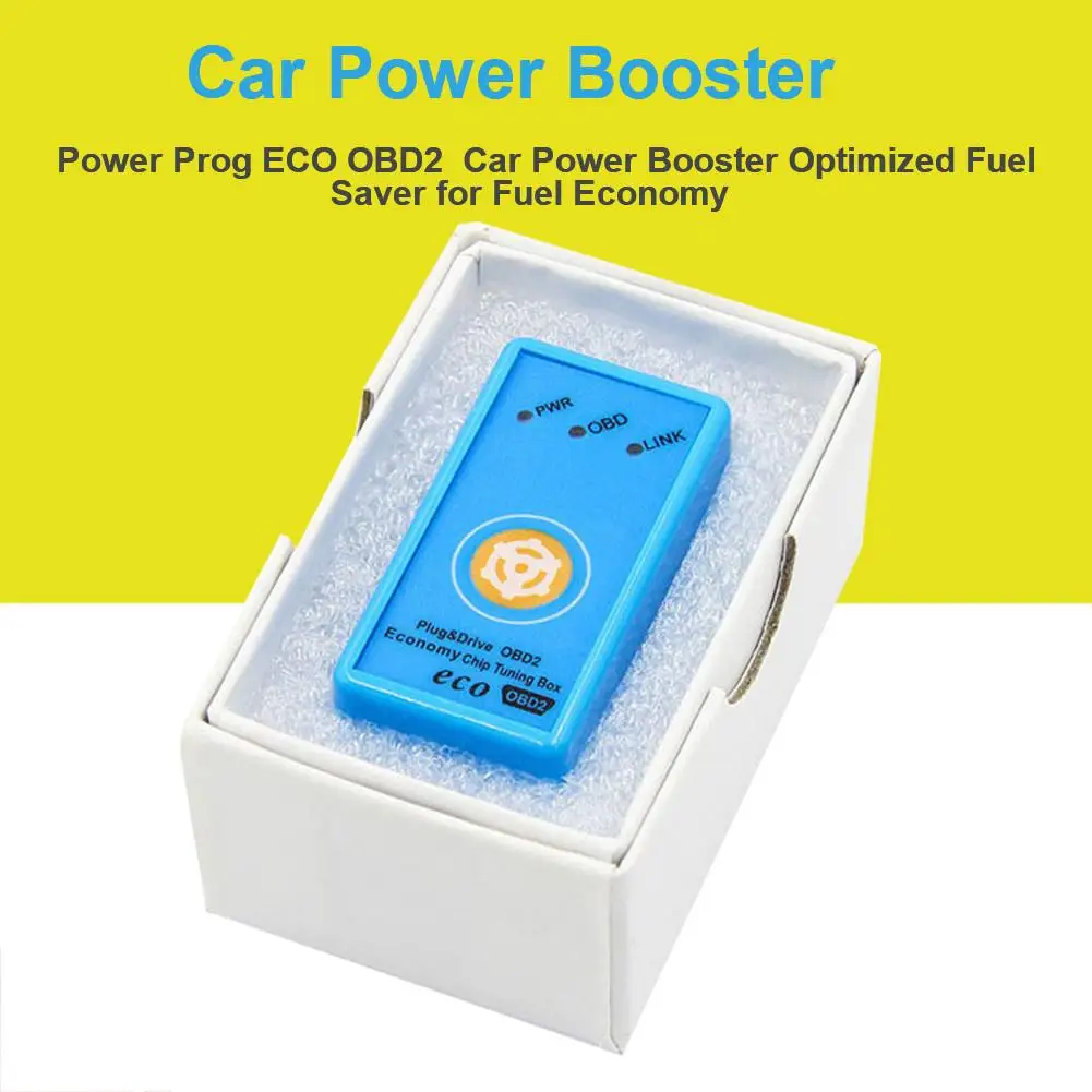 

Power Prog ECO OBD2 Car Power Booster Optimized Fuel Saver ECOOBD2 Chip Tuning Box Interface for Fuel Economy