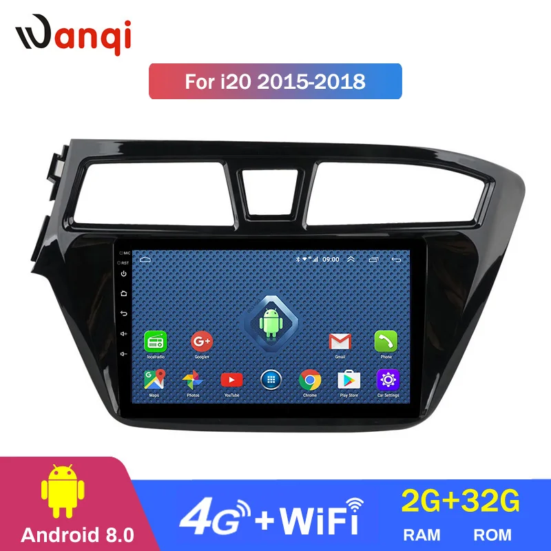 

4G Lte All Netcom 9 inch wanqi 8.0 CAR gps Navigation Radio For Hyundai i20 2015-2015 Car DVD Player