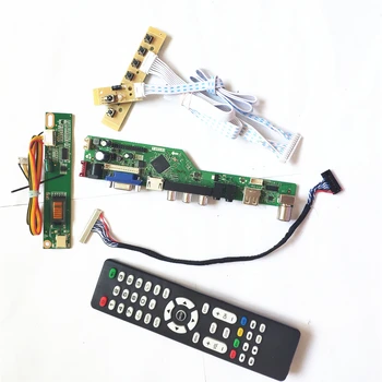 

For LTN156AT01-A01/B01/B02 Remote+Inverter+keyboard LCD display T.V56 controller board 1CCFL 30Pin LVDS VGA HDMI AV USB DIY kit