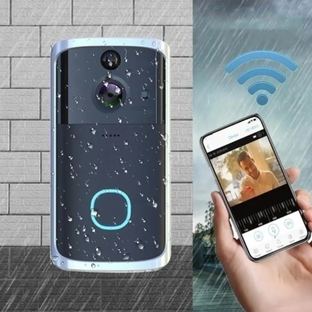 

Smart Video Doorbell Visual Doorbell WiFi Door Bell Universal Multifunctional HD PIR M7 720P Two Way Audio Ring Camera