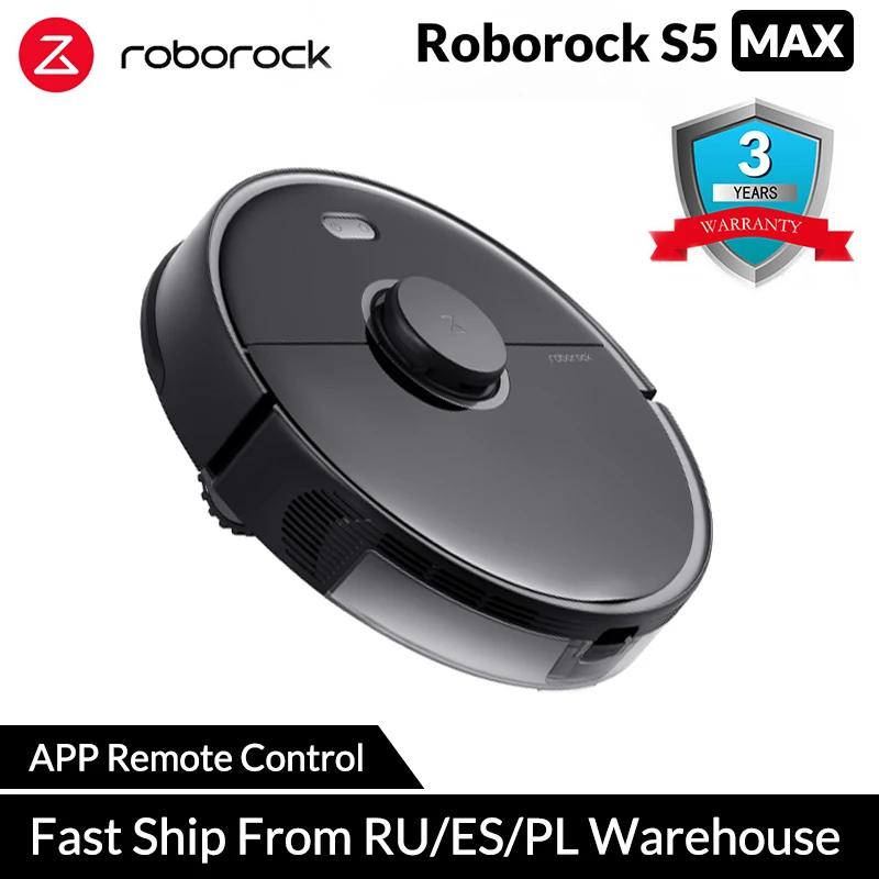Робот пылесос Roborock S5 Max для домашней умной уборки Роботизированная очистка Mope