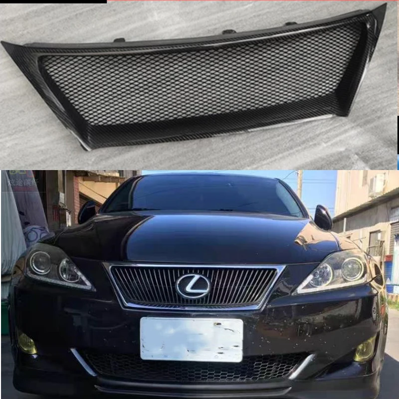 Для Lexus IS250 IS350 11-13 2011-2013 F Спортивная карбоновая решетка Передняя решетка