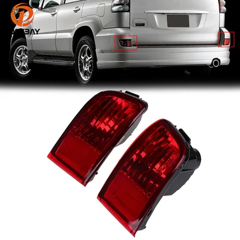 

POSSBAY Tail Light Reflector Warning Fog Lights for Toyota Land Cruiser Prado(J120) GRJ120 TRJ120 FJ120 2002-2009 Without Bulbs