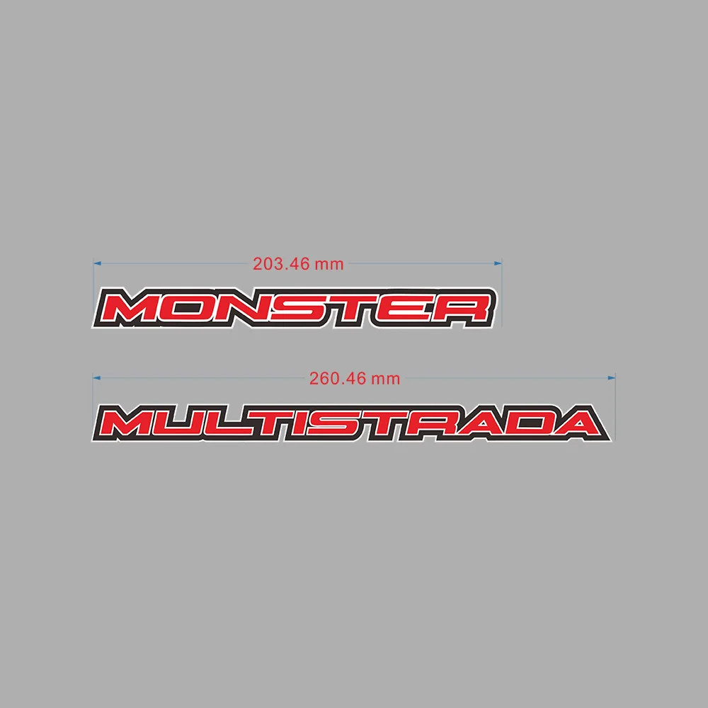 Мотоциклетная наклейка для Ducati MULTISTRADA 950 1260 S MONSTER 797 + 821 STEALTH 1200 R Panniers чемодан