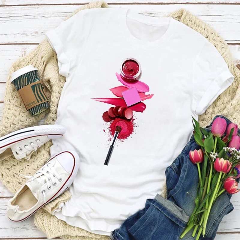 Женская летняя футболка с 3d рисунком и принтом ногтей|Футболки| |