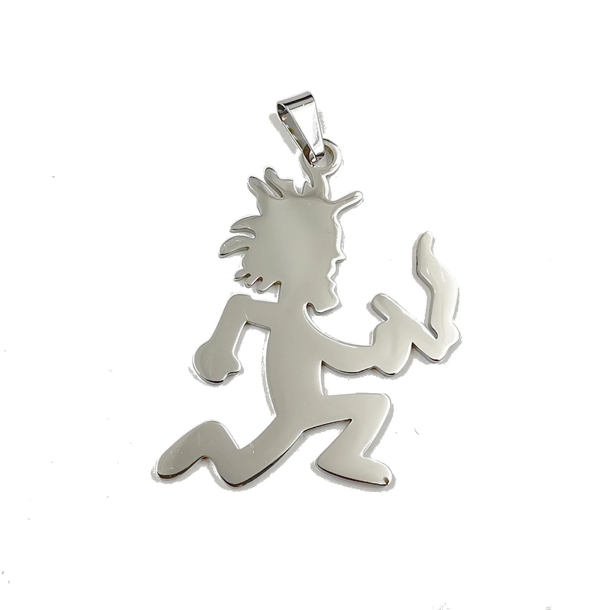 Chapter 17 Ouija Macc Juggalo Pendant Necklace - Stainless Steel Hatchetman With Figaro Chain