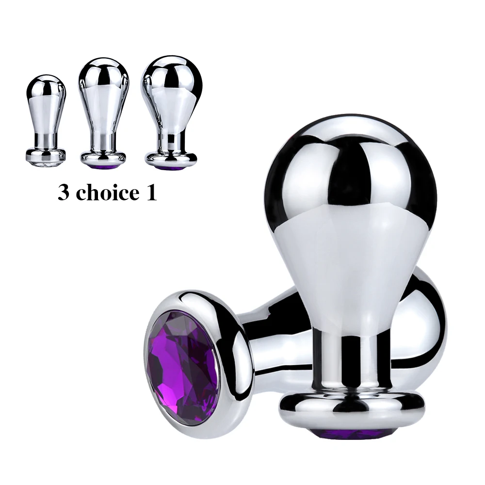 Plug anale super enorme in metallo a forma di bulbo, forte stimolazione anale, ano, massaggio, prostata, glutei, estensore per uomini Ma_voghion.com