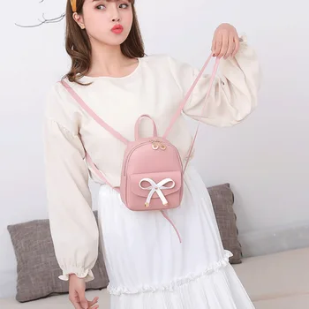 

Mini Backpack Purse PU Leather Women Small Backpack Shoulder Bag Travel Rucksack /BY