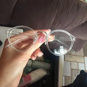 Fashion Transparent Round Glasses Clear Frame Women Spectacle Myopia Glasses Men EyeGlasses Frame Nerd Optical Frames Clear