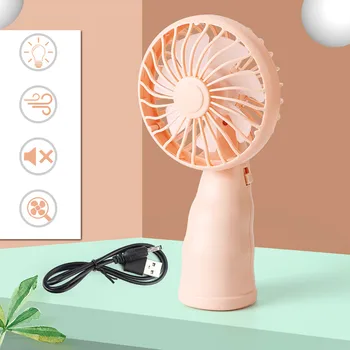 

USB Fan Mini Handheld FanPersonal Portable Desk Stroller Table Fan Cooling Electric Fan With Color-changing Lights Car Fan Cool