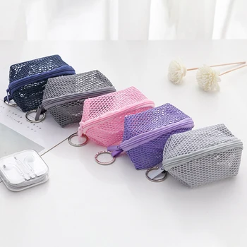

Mini Mesh Cosmetic Bag Fashionable Liberal and Lovely Appearance Pouch Coin Purse Makeup Sponge Puff Egg Storage Organizer