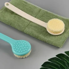 Горячая изогнутая рукоятка мягкая щетина сзади потертое полотенце полезный продукт для взрослых Мочалка для ванной Массажная щетка для ванны