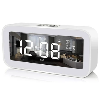 

Digital Clock-Sunrise Alarm Clock for Bedrooms with USB Ports - Wake Up Light Alarm Clock,Snooze,Dimmer 7 Colors(White)