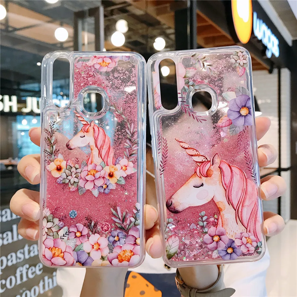 Чехол с жидкими блестками для Huawei Y5 Y6 Y6S Y7 Pro Y9 2018 Prime 2019 Y5P Y6P Y8P Y8S Y9S | Мобильные